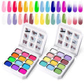 Gradient Nail Gel Palette Set with 24 Colors - Solar Flare & Mojito Sunrise Variation