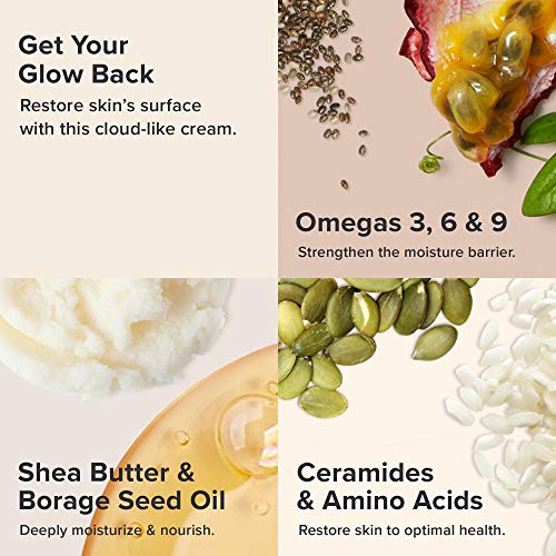 Paula's Choice Omega+ Complex Lightweight Face Moisturizer, Shea Butter & Plant Oils, Omega Chia & Flaxseed Brightening Vitamin C, Face Cream for Dry & Sensitive Skin, Fragrance-Free