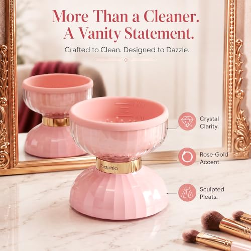 Rechargeable Makeup Brush Cleaner with Night Light – Rosphia