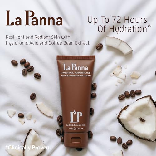 Coffee & Coconut Milk Hydrating Body Cream with Vitamin E ? Rich Moisturizer, Radiant Skin - Fast-Absorbing, Non-Greasy Velvet Glow Lotion - Nourishing Vegan & Cruelty-Free Skin Care, 5 fl oz