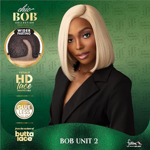 Sensationnel Chic Bob Lace Front Wig - ICYBLONDE Variation, Pre-Plucked HD Lace, 5 Inch Deep Part