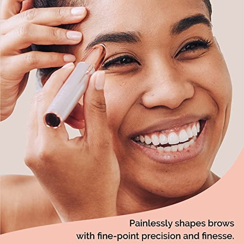 Finishing Touch Flawless Brows Remover, Electric Eyebrow Razor for Women with LED Light for Instant and Painless Hair Removal