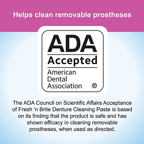 Denture Cleaning Paste for Removable Dentures & Mouthguards - Fast Stain Removal, Pack of 3
