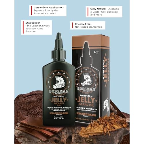 Bossman Fortify Beard Conditioner + Bar Soap for Men (10 oz in Total) ? Magic Scent + Lavender & Patchouli Scent ? Moisturizing and Replenishing Grooming Set ? Made in USA