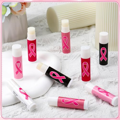Siifert 150 Pack Breast Cancer Awareness Lip Balms with Pink Ribbon Party Favor