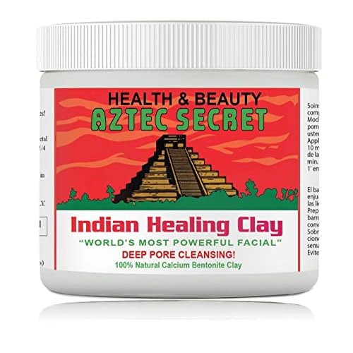 Verem Indian Healing Clay Deep Pore Cleansing Facial & Body Mask Natural Calcium Bentonite For Open Pores Tanning Pigmenration Black Heads Acne UNISEX (454 Grams) (Pack of 3)