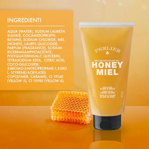 Organic Honey Shower Gel - Sulfate-Free Moisturizing Body Wash 250ml