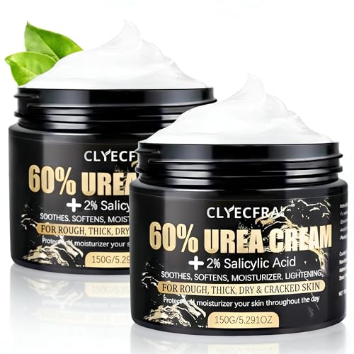 Clyecfra 2Pack 60% Urea & 2% Salicylic Acid Foot Cream - Deep Hydration 300g