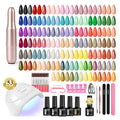 Phoenixy Romance Holiday Gel Nail Polish Kit with UV Light & Drill, 53 Pieces, 35 Colors, Gift for Women