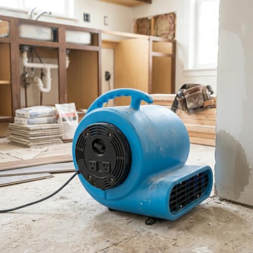 900 CFM Industrial Air Mover Fan for Carpet Drying Floor Cooling Heavy Duty