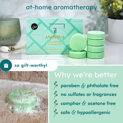 Eucalyptus Shower Steamers Set - 12 Pack Menthol Aromatherapy for Spa-Like Shower Experience