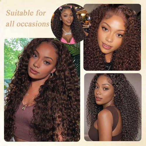 Synthetic Kinky Curly Hair Bundles for Women 16-20 Inch 300g 3 Pack - 4#
