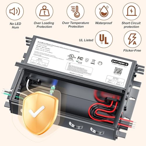 24V 192W Dimmable LED Driver with Junction Box, Triac ELV/MLV Compatible, Flicker-Free Power Supply