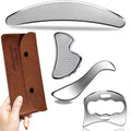 Stainless Steel Gua Sha Muscle Scraper Set for Massage & Therapy