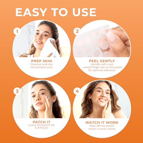 Pimple Patches for Face (240 Patches), Hydrocolloid Acne Patches, Pimple Patch Pimple Stickers, Hydrocolloid Patch Acne Dots Acne Pimple Patches For Face, Zit Patches, Acne Spot