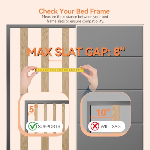 Znnam Queen Size Heavy Duty Bunkie Board with Foam Padding – 60x80" Bed Support Platform for Sagging Mattress