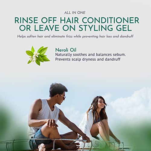 Natural Hold Hair Conditioner & Styling Gel - Aloe & Botanical 12oz