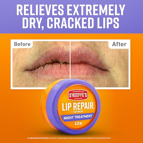 O'Keeffe's Night Treatment Set - Hand, Foot & Lip Repair Night Creams - Pack of 1