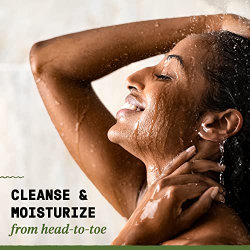 African Black Soap with Eucalyptus & Tea Tree - 2 Pack, 32 Oz Each, Versatile Skin & Hair Care