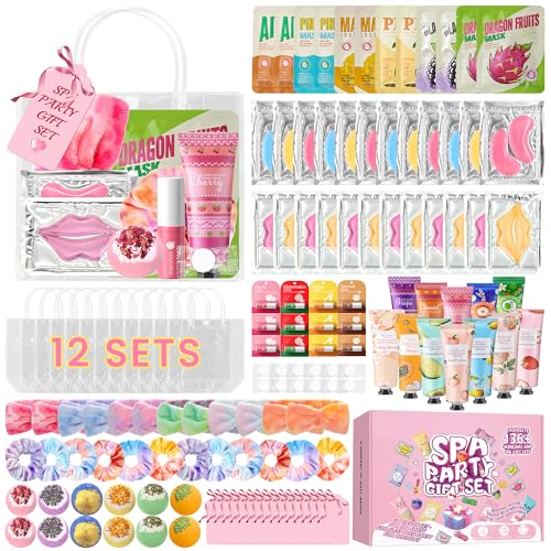 136PCS Spa Party Favors Set for Women - Eye Masks Lip Balm Hand Cream & Face Masks - Bachelorette & Birthday Gifts - Variation of THIS listing
