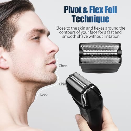 2 Pack Shaver Replacement Foil for Remington Titanium-X Flex & Pivot