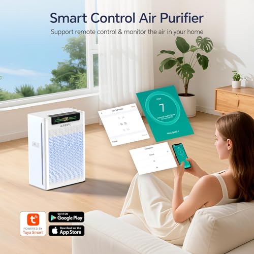 Large Room Air Purifier with Smart App Control - HEPA Filtration up to 3000 sq.ft.
