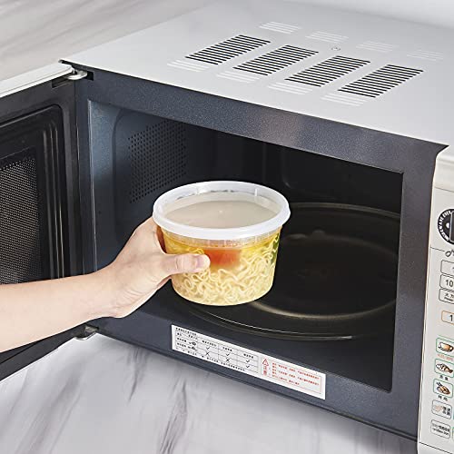 16 oz. BPA-Free Plastic Food Storage Containers with Lids - 240 Pack