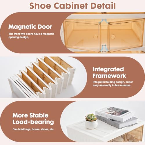 9-Tier Folding Shoe Rack Storage Organizer - Holds 18 Pairs - Space Saving