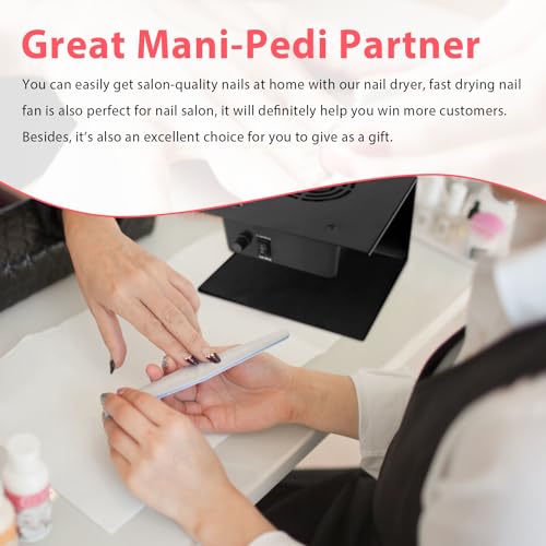 300W Nail Dryer Fan with Hot and Cool Air for Nails and Feet