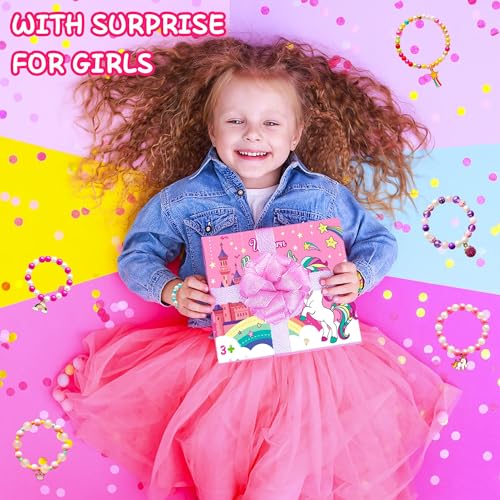 Unicorn Bath Bombs for Girls with Surprise Jewelry - Kids Organic Scented Bath Bombs Set - Birthday Gift, Toddler & Kids Ages 3-8, 12 Pack