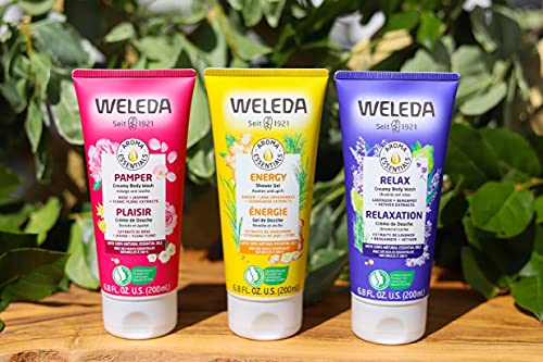 Weleda Aroma Essentials Body Wash Collection - Energy, Pamper & Relax, 6.8 fl oz each