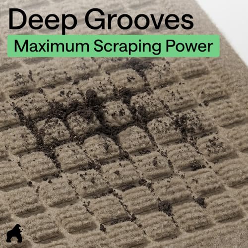 Gorilla Grip HydroABSORB Door Mat - Indoor Outdoor Use, 47x35 Beige - Variation of THIS listing