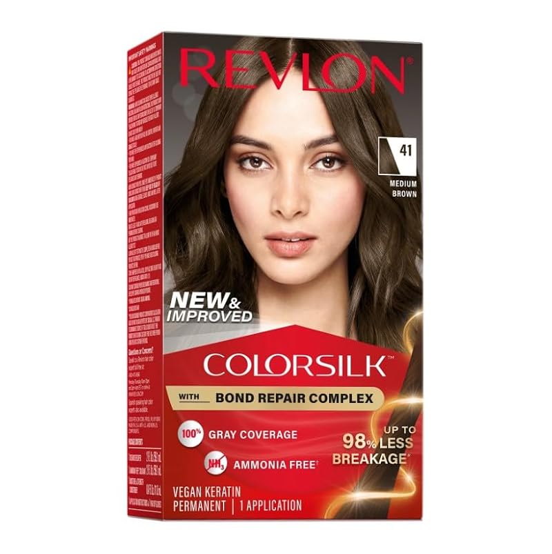 Vegan Ammonia-Free Medium Brown Permanent Hair Dye Kit - Pack of 6