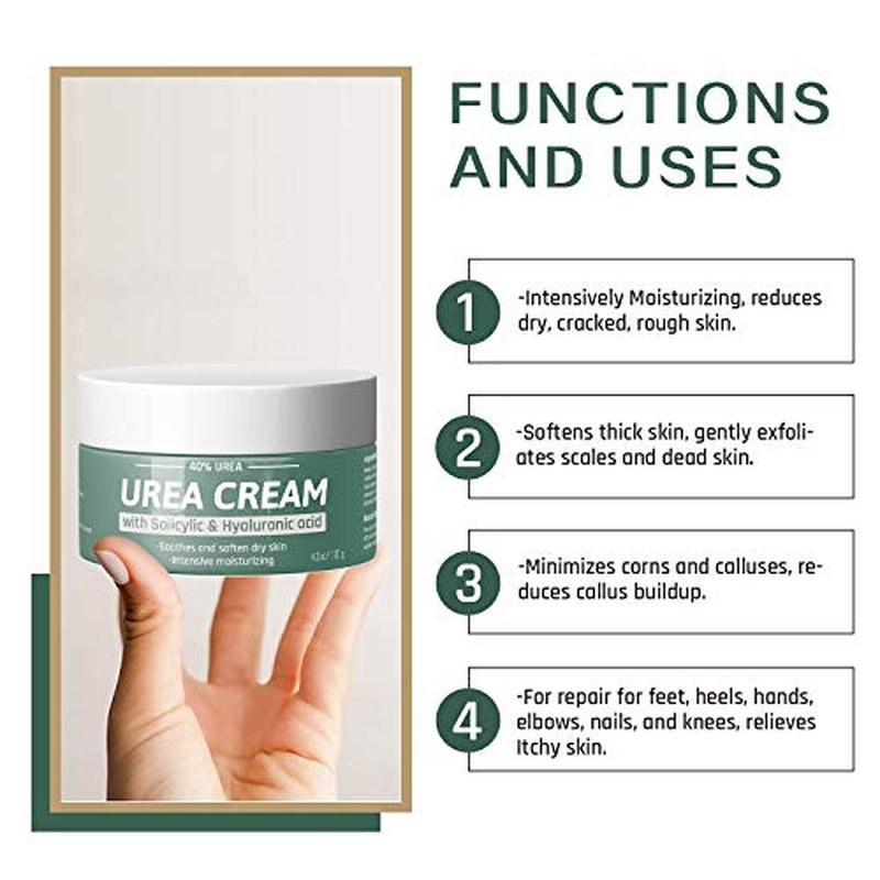 Armpit Detox Scrub 8.8 oz with Peppermint + Urea Cream 40 Percent For Feet Maximum Strength with 2% Salicylic Acid 4.3 oz