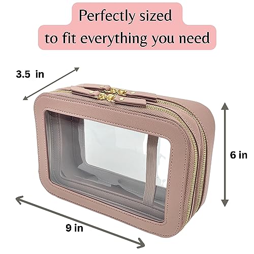 JAZD Women's Clear Cosmetic Bag