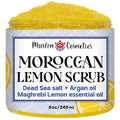 Moroccan Lemon Dead Sea Salt Scrub | Face & Body | Non clogging | Argan oil | Natural exfoliator || Made in Canada - Muslim Cosmetics - Moroccan Lemon Scrub (8oz (240ml))