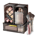 Modular Makeup Organizer, Clear Acrylic Cosmetic Storage Box with Drawer, Vanity Countertop Organizer for Makeup, Skincare and Beauty Accessories ? Multiple Styles