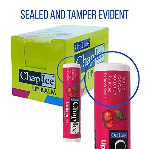 Lip Balm Set with SPF 15 - Cherry Watermelon & Moisture Flavored 24 Sticks