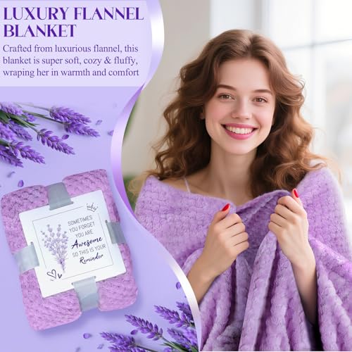 Lavender Get Well Soon Gifts for Women After Surgery,Birthday Gift Boxes For Women,12Pcs Self Care Package,Thinking of You Gift Basket,Relaxing Spa Gift For Her, Mom,Wife, Sister,Best Friend,Christmas