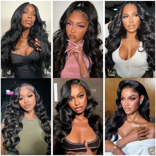 Shoaiye Unprocessed Brazilian Virgin Human Hair Bundles 14-18 Inch Black Body Wave 3 Pack