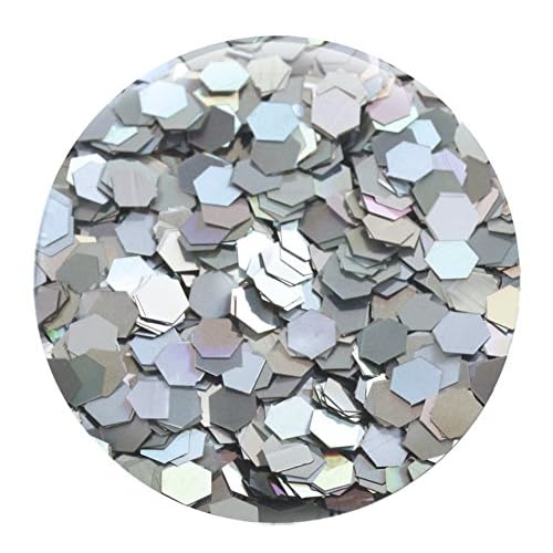 GLITTIES - (6PK) - Holographic Gold & Silver Glitter Kit - Solvent Resistant & Great for Nail Art Polish, Gels, Acrylics Supplies - Quality Glitter Made in the USA! - (60 Grams)