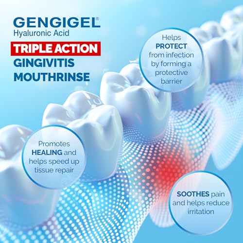 Hyaluronic Acid Mouthrinse for Gum & Oral Health - 10.14 Fl Oz Pack of 2