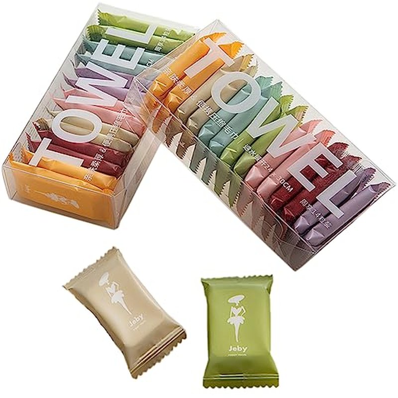 AS1 SA2 AO3 Aqua Peeling Solution and Compressed Towel Tablet Portable Face Towel Washcloth Reusable 28 Pack Wet