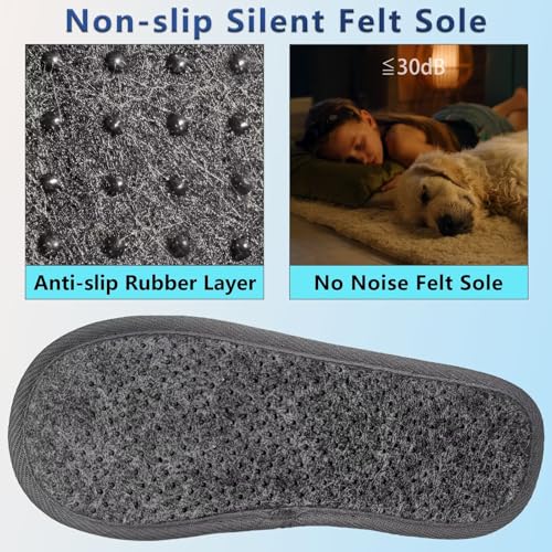 Washable Non-Slip House Slippers for Guests Set of 6 Pairs - Spa Hotel Party Travel