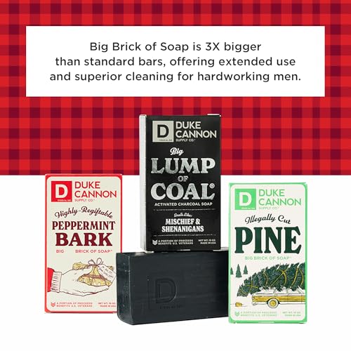 Holiday Soap Variety Pack - Big Lump of Coal, Pine & Frothy 10 oz 3-Pack