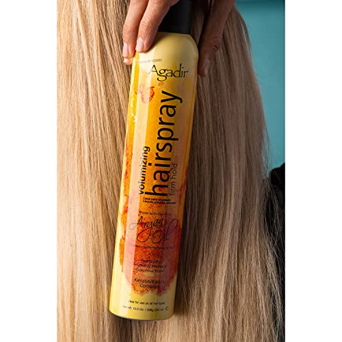 Agadir Volumizing Firm Hold Hair Spray - 10.5 oz, Humidity Resistant