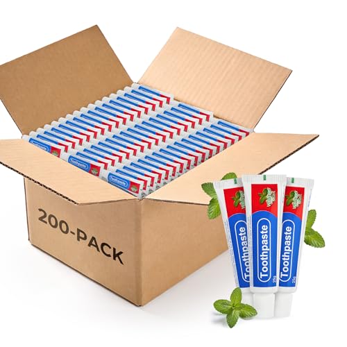 Travel Toothpaste Bulk Pack 200 Tubes - 25g Portable Oral Care Set