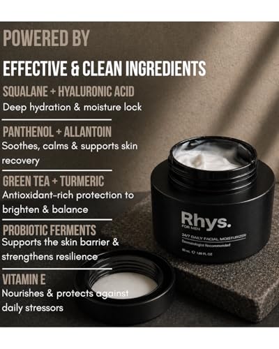 Men's Daily Face Moisturizer - Lightweight Hydrating & Unscented Skin Care