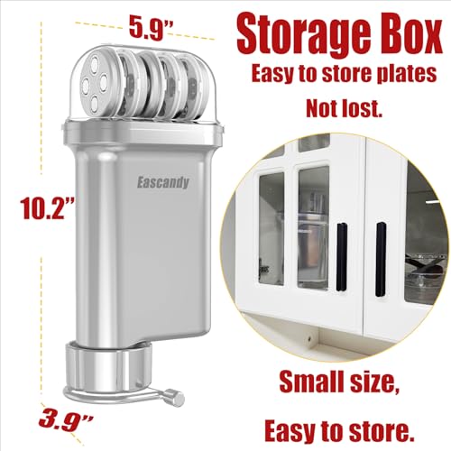 Metal Pasta Press Attachment for KitchenAid Stand Mixer – 5 Interchangeable Pasta Plates – Durable Gourmet Noodle Maker with Spaghetti, Bucatini, Fusilli, Macaroni – Variation: Pasta Press Attachment