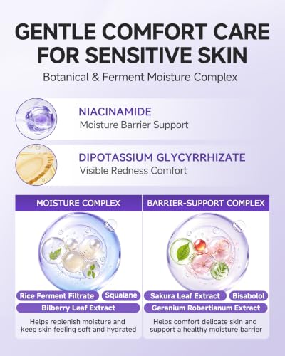 Face Moisturizer for Dry Sensitive Skin with Barrier Support - Hydrating Cream